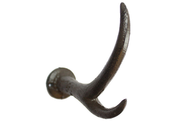Cast Iron Antler Hook 5"