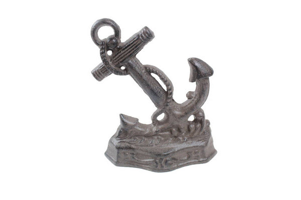 Set of 2 - Cast Iron Anchor Book Ends 8"