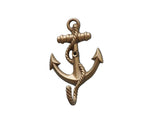 Antique Brass Anchor With Rope Hook 5"