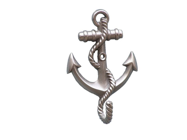 Silver Finish Anchor With Rope Hook 5"