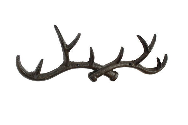 Cast Iron Antler Wall Hooks 15"