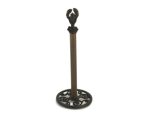 Cast Iron Lobster Extra Toilet Paper Stand 16"