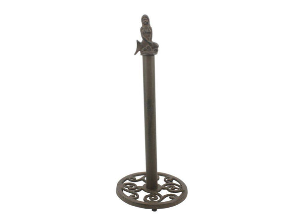 Cast Iron Mermaid Extra Toilet Paper Stand 16"
