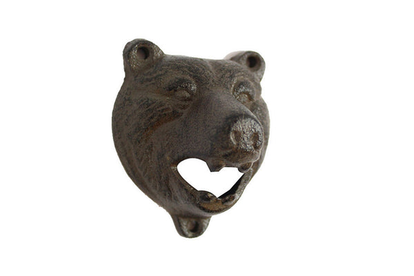 Cast Iron Bear Bottle Opener 4"