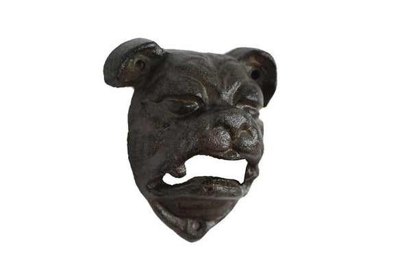 Cast Iron Bulldog Bottle Opener 4"