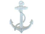 Whitewashed Cast Iron Anchor 17"