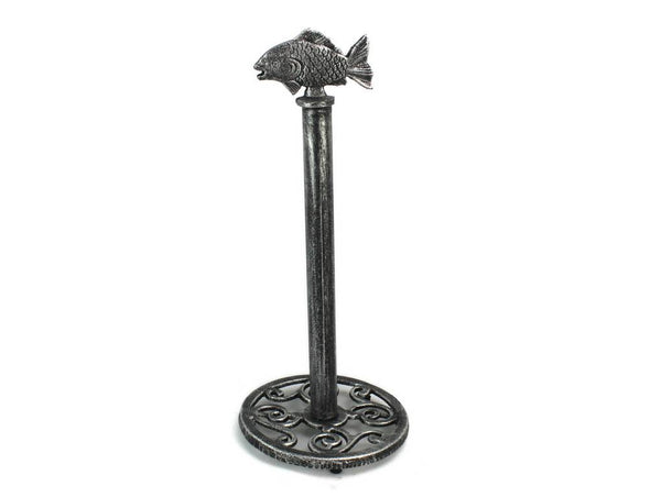 Cast Iron Fish Extra Toilet Paper Stand 15"