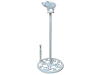 Whitewashed Cast Iron Pig Paper Towel Holder 15"