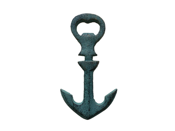 Antique Seaworn Bronze Cast Iron Anchor Bottle Opener 5"