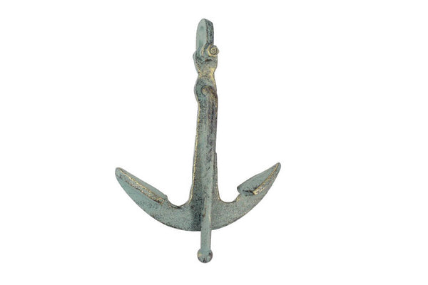 Antique Seaworn Bronze Cast Iron Anchor Paperweight 5"