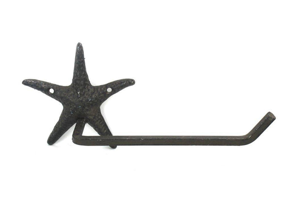 Cast Iron Starfish Toilet Paper Holder 10"