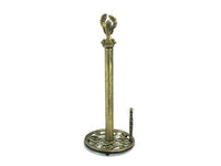 Antique Gold Cast Iron Lobster Paper Towel Holder 16"