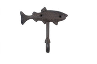 Cast Iron Fish Key Hook 6"