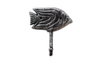 Rustic Silver Cast Iron Angel Fish Wall Hook 5"