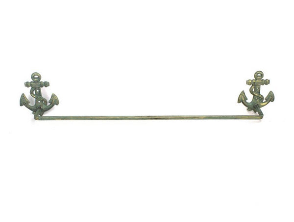 Antique Bronze Cast Iron Anchor Bath Towel Holder 27"