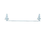 Whitewashed Cast Iron Mermaid Bath Towel Holder 26"