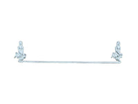 Whitewashed Cast Iron Mermaid Bath Towel Holder 26"