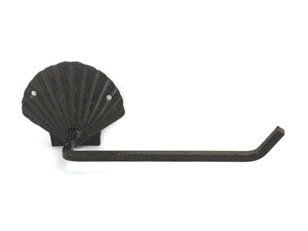 Cast Iron Shell Toilet Paper Holder 10"