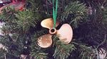 Antique Brass RMS Titanic Propeller Christmas Tree Ornament 4"