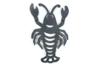 Seaworn Blue Cast Iron Lobster Trivet 11"