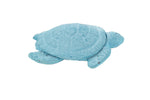 Rustic Light Blue Whitewashed Cast Iron Decorative Turtle Bottle Opener 4"