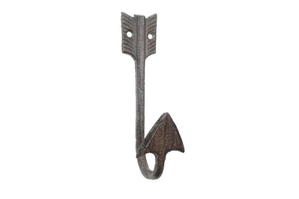 Cast Iron Decorative Arrow Hook 6"