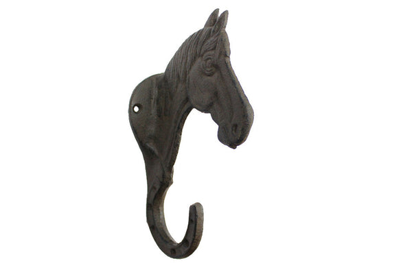 Cast Iron Horse Hook 8"