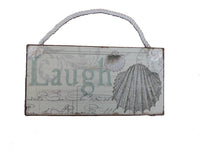 Tin Laugh Sign 8"