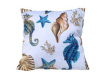 Decorative Coastal Coral Throw Pillow 16"