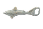 Antique Seaworn Bronze Cast Iron Shark Bottle Opener 6"