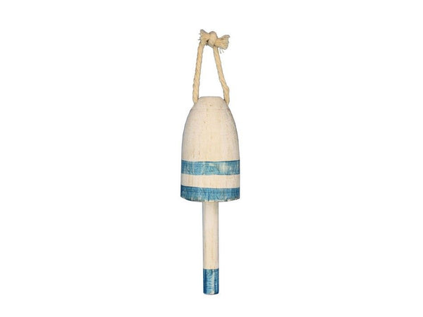 Vintage Light Blue Decorative Lobster Trap Buoy Christmas Tree Ornament 7"