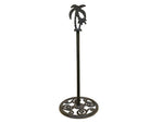 Cast Iron Palm Tree Extra Toilet Paper Stand 17"