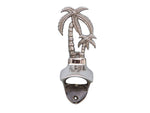 Chrome Wall Mounted Palmtree Bottle Opener 6"