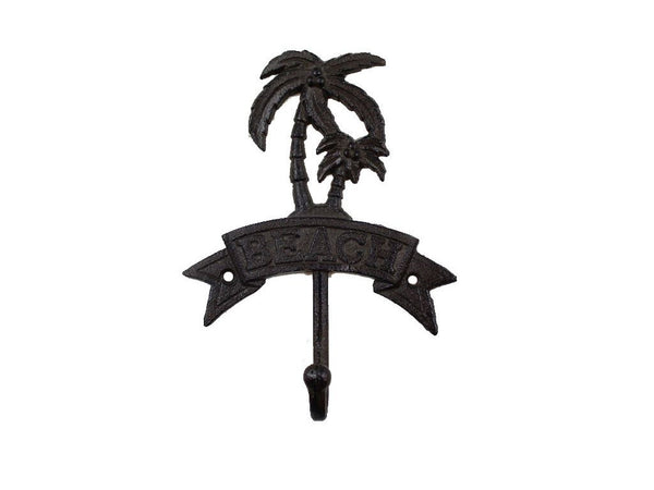 Cast Iron Palm Tree Beach Hook 8"