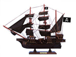 Wooden Black Pearl Black Sails Pirate Ship Model 15"