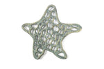 Antique Seaworn Bronze Cast Iron Starfish Trivet 7"