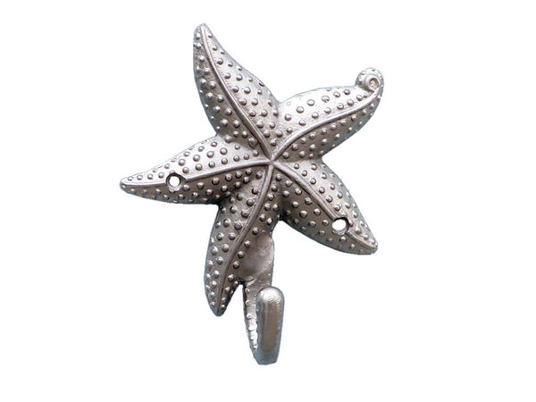 Silver Finish Starfish Hook 5"