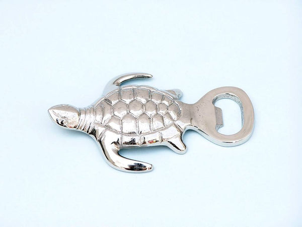 Chrome Turtle Bottle Opener 5"