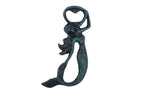 Seaworn Blue Cast Iron Arching Mermaid Bottle Opener 6"