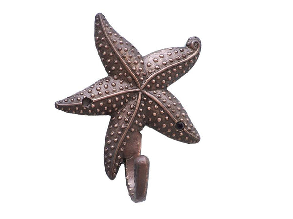 Antique Copper Starfish Hook 5"