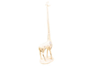 Whitewashed Cast Iron Giraffe Extra Toilet Paper Stand 19"